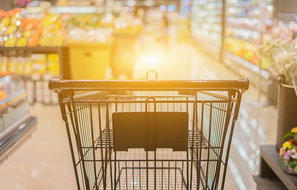 Haavind e-handel dagligvare shopping cart